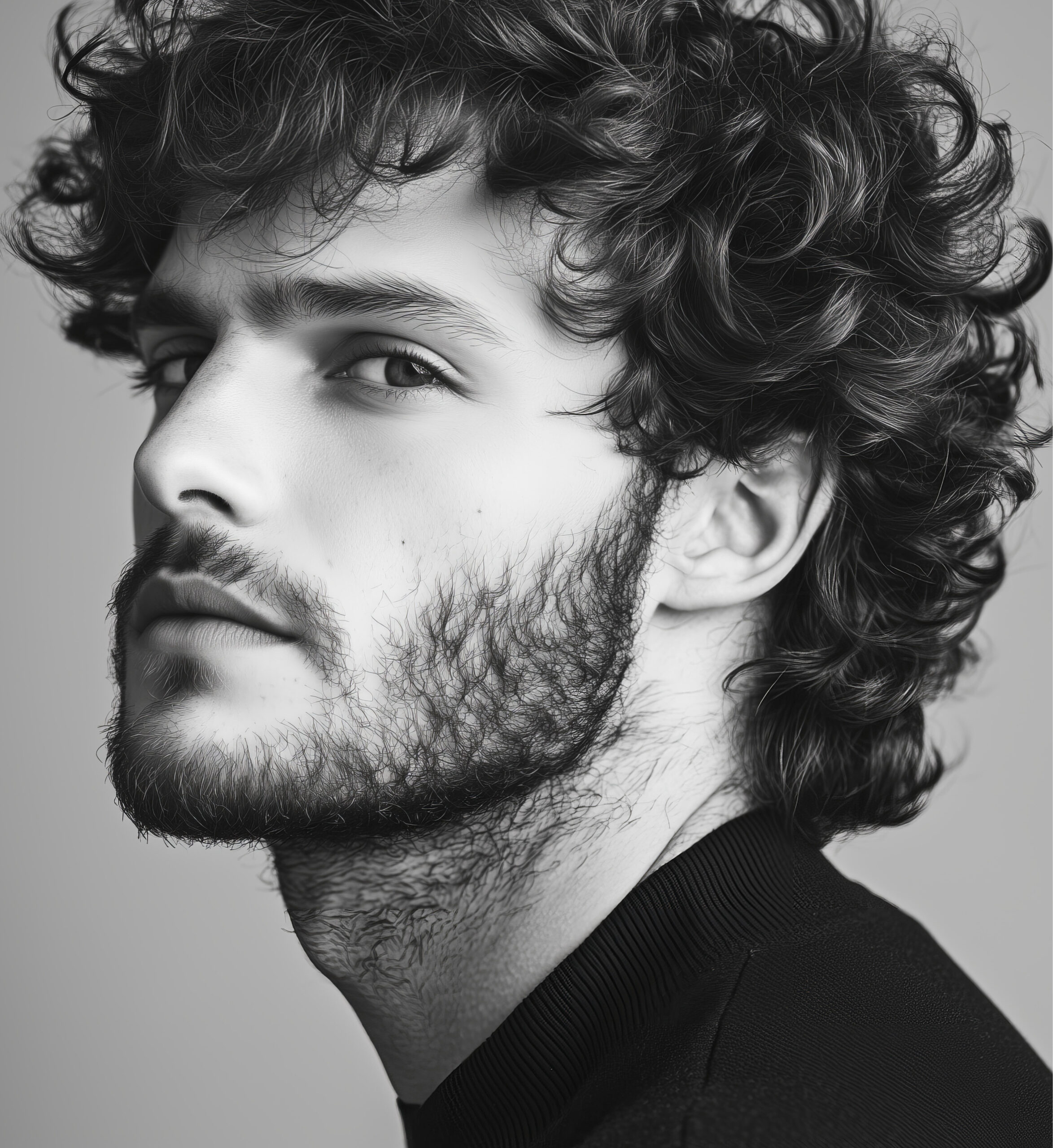 Confident male model with clear skin – visual identity for EXOVYAL Swiss exosome therapy by Louna Aesthetics