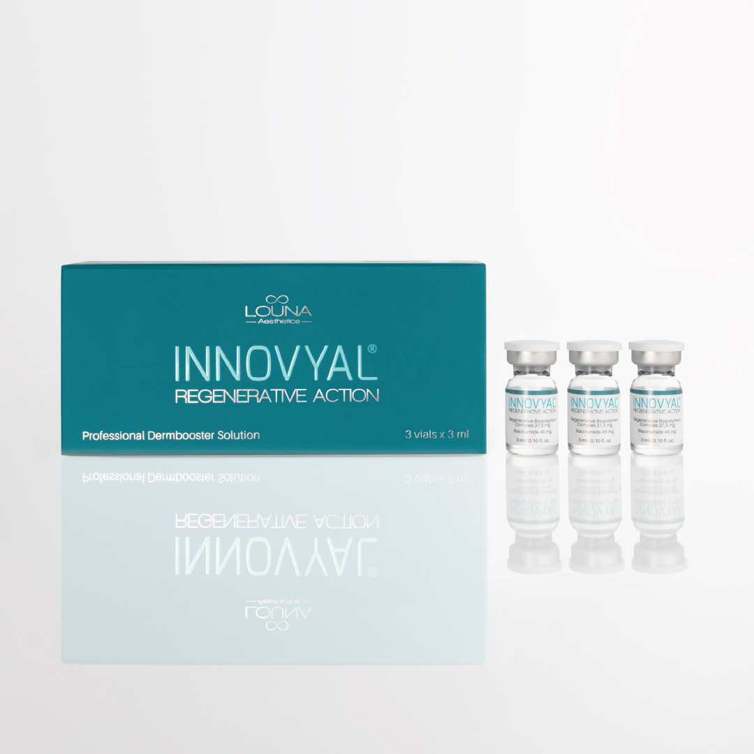 INNOVYAL Regenerative Action vials – Regeneration injectable dermobooster with polynucleotides for skin repair and deep skin regeneration